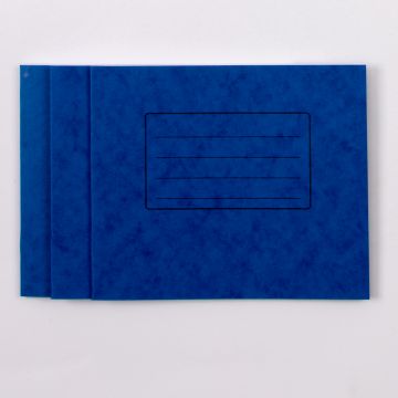 5.25" x 6.5" Exercise Book 32 Page- 10mm Ruled-Blue - Pk100