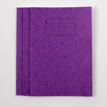 A4 Exercise Book 48P- 8mm Ruled/Margin- Purple- Pack of 100