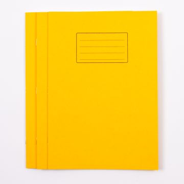 A4 Exercise Book 32P- Plain/12mm Ruled- Yellow - Pack of 100