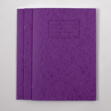 A4 Exercise Book 64 Page- 10mm Squared- Purple - Pk50