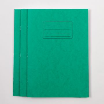 A4+ 80 page- 15mm bottom/top plain- Green - Pack of 50