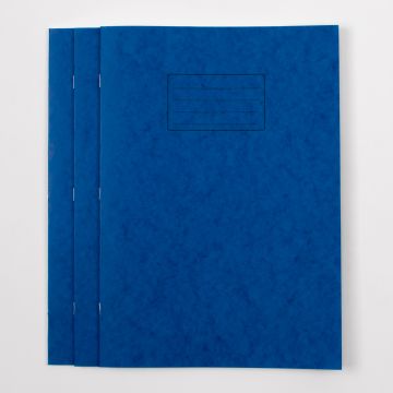 A4+ Exercise Book 48P- 12mm Ruled/Margin/Plain- Blue- Pk 50