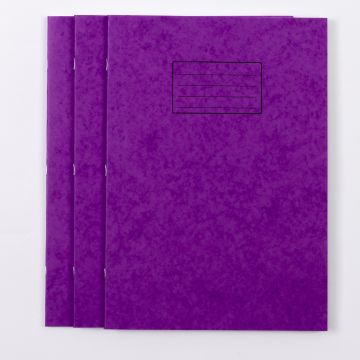 A4+ Exercise Book 80 Page- Plain- Purple - Pack of 50