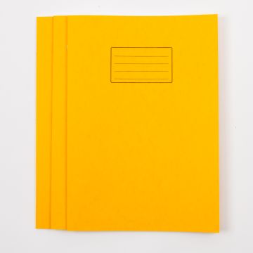 A4+ Exercise Book 48P- 12mm Ruled/Plain- Yellow - Pk50