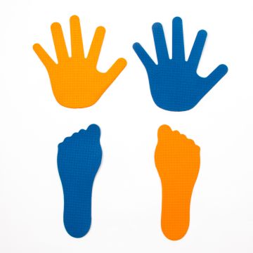 Findel Everyday Feet & Hands Floor Markers - 20 Pairs