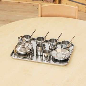 Metal Tea Set - 16 Piece