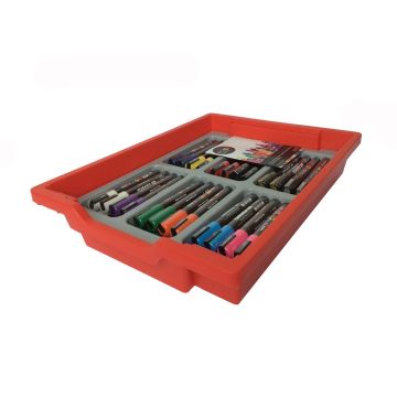 Posca Assorted Classpack - PC-5M with FREE Gratnells Tray