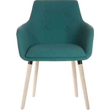 Upholstered Reception Chair - Green