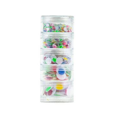 Wiggle Eyes Assorted Coloured Round/Oval - Pack of 560
