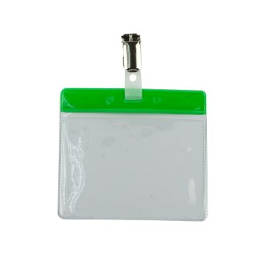Visitor Badge 60 x 90mm With Straps - Green - Pack of 25