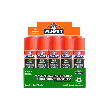 Elmers 40g Pure School Glue Stick - Pack of 10