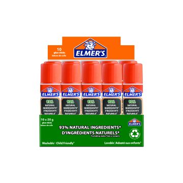 Elmers 20g Pure School Glue Stick - Pack of 10