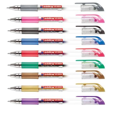 Edding 2185 Crystaljelly Assorted - Pack of 10