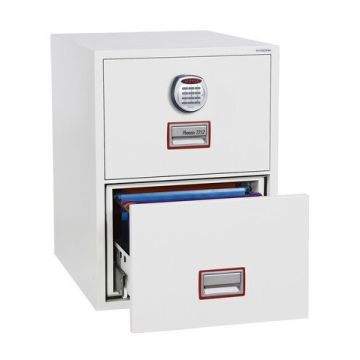 Excel Fire File 90 min 2 Drawer Fire Resistant Filing Cabinet With Electronic