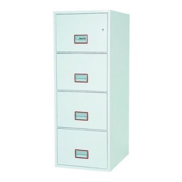 Excel Fire File 90 min 4 Drawer Fire Resistant Filing Cabinet With Key Locking