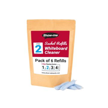 Show-Me Whiteboard Cleaner Refill Sachets - Pack of 6