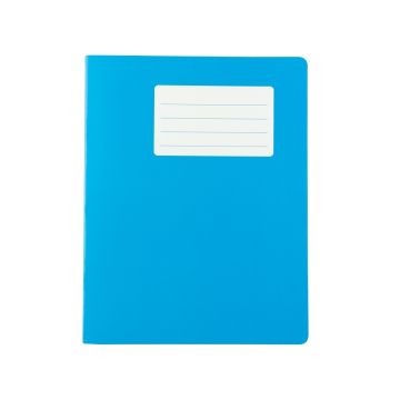 School Exercise Books 9 x 7in 80 Page 5mm Squared - Light Blue - Pack of 100