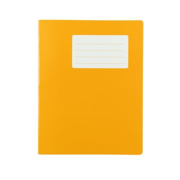 School Exercise Books 9 x 7in 80 Page 10mm Squared - Orange - Pack of 100