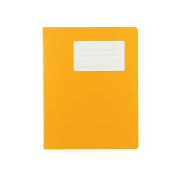 School Exercise Books 9 x 7in 80 Page 7mm Squared - Orange - Pack of 100
