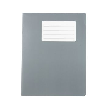 School Exercise Books 9 x 7in 80 Page 8mm F&M - Grey - Pack of 100