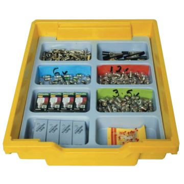 Gratnells Plastic Dividers for Shallow Trays - 8 Compartments