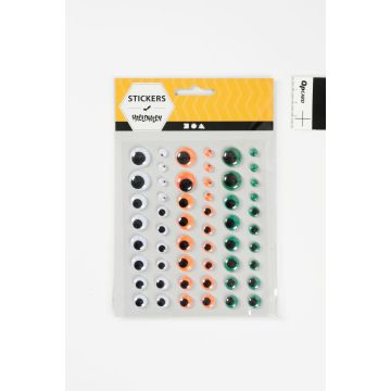 Halloween Peel And Stick Wiggly Eyes - Pack of 100