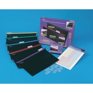 Snopake HangGlider Suspension File Foolscap Assorted - Pack of 25