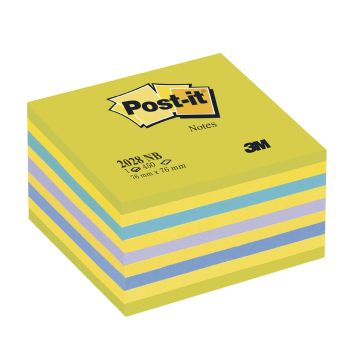 Post-it Notes Cube - Neon Blue/Green
