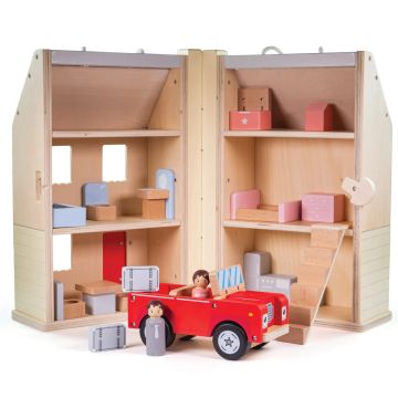 Bigjigs Toys Folding Dolls House Set