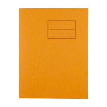 Exercise Books 9 x 7in 48 Page 12mm Feint/Blank Alternate - Orange - Pack of 100
