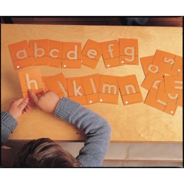 Tactile Sandpaper Letters Print Style - Pack of 28