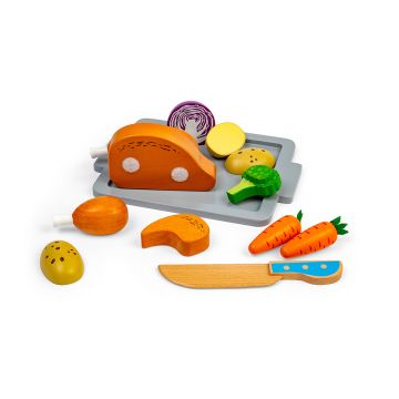 BIGJIGS Toys Roast Dinner Set