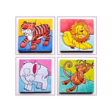 Interlocking Puzzles - Four in a Box Jungle