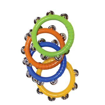 Easy Grip Tambourine - Colours May Vary - Pack of 6