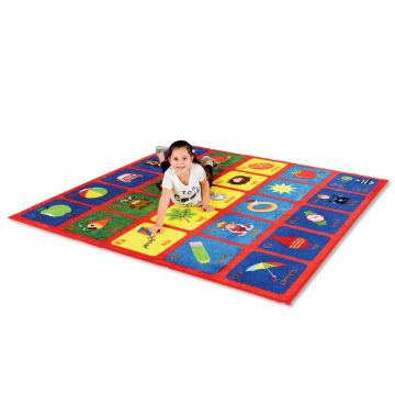 Alphabet Square Carpet