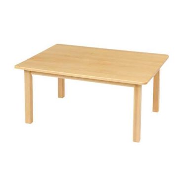 Solid Beech Rectangular Table - H:40cm