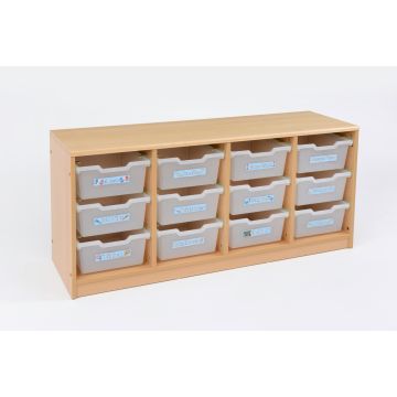 RS 4 Bay A4 12 Deep Clear Tray Unit