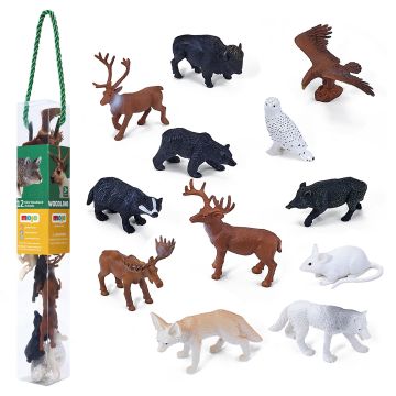 Woodland Mini Animals - Pack of 12