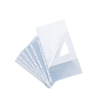 Side and Top Opening Punched Pocket A4 Clear - Pack of 100
