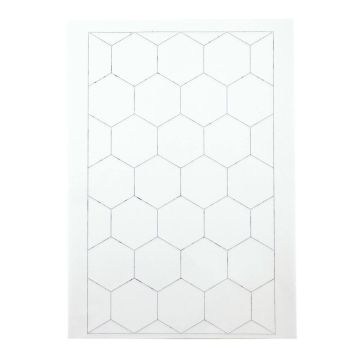 Hexagonal Grid Paper A4 - Pack of 100