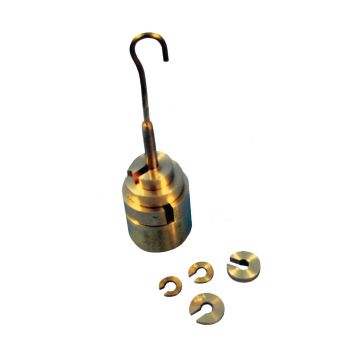 Hanging Slotted Masses, Brass - 1g to 200g Mixed Masses and Hanger