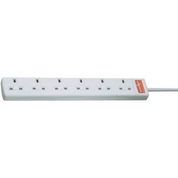 Surge Protected Extension Lead - 6 Gang - 2m