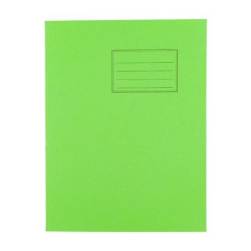 Exercise Books 9 x 7in 64 Page Blank - Light Green - Pack of 100