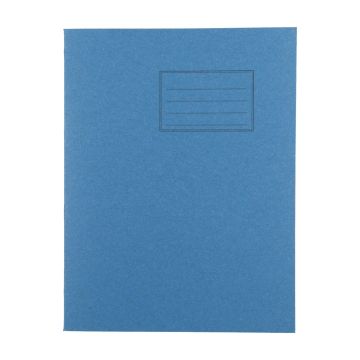Exercise Books 9 x 7in 64 Page 6mm F&M - Light Blue - Pack of 100