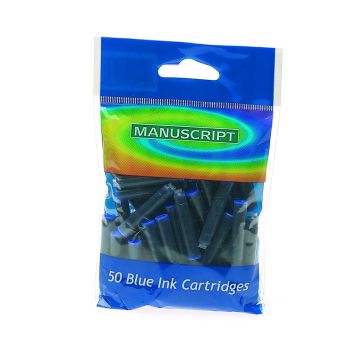 Manuscript Ink Cartridge - Blue - Pack of 50