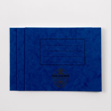  5.25" x 6.5" Exercise Book 32p- 10mm Ruled-Blue