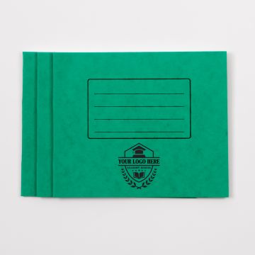  5.25" x 6.5" Exercise Book 32p- Green - Pk 100