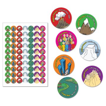 Top Geographer Reward Stickers