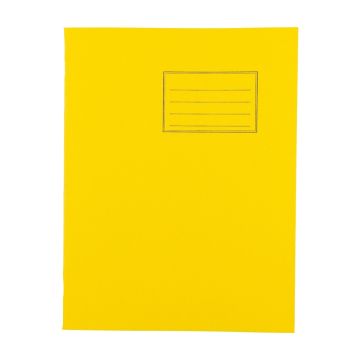 Exercise Books 9 x 7in 80 Page 8mm F&M - Yellow - Pack of 100