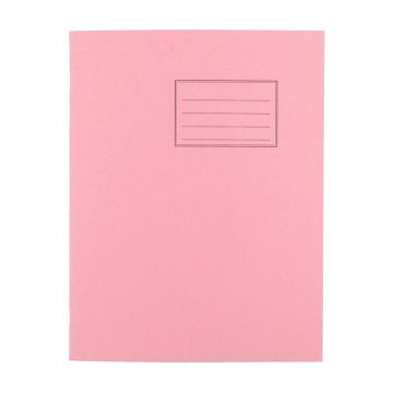 Exercise Books 9 x 7in 80 Page 8mm F&M - Pink - Pack of 100
